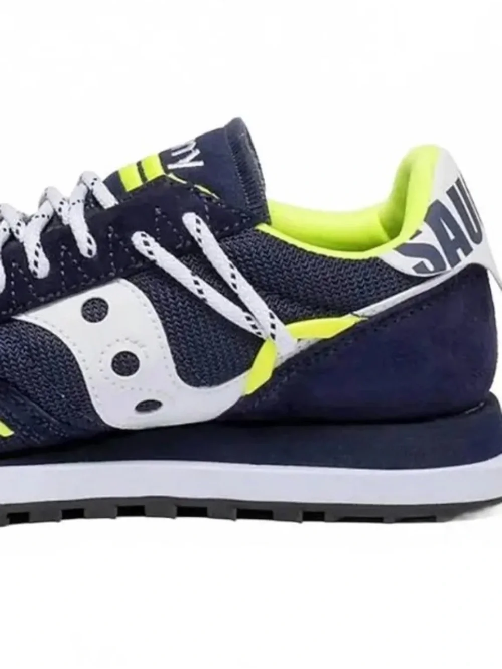 Saucony Navy with Neon Yellow Accent Running Shoe - Picture 2 of 5